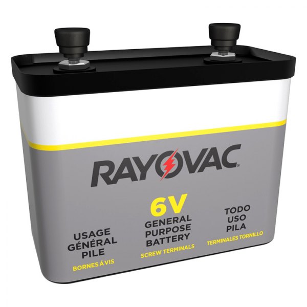 Rayovac® - 918™ 6 V Zinc-Carbon General Purpose Primary Lantern Battery with Spring Terminals