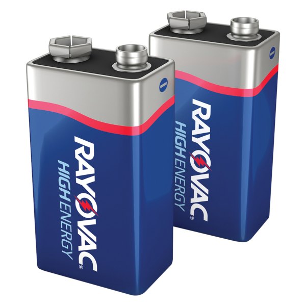 Rayovac® - High Energy™ 9 V Alkaline Primary Batteries (2 Pieces)