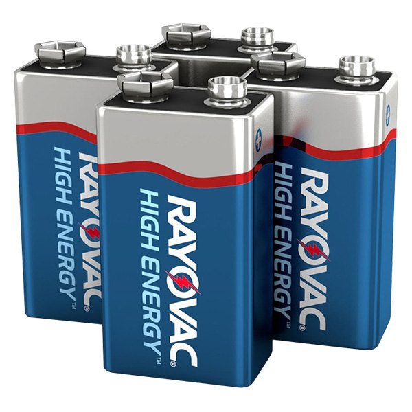 Rayovac® - High Energy™ 9 V Alkaline Primary Batteries (8 Pieces)