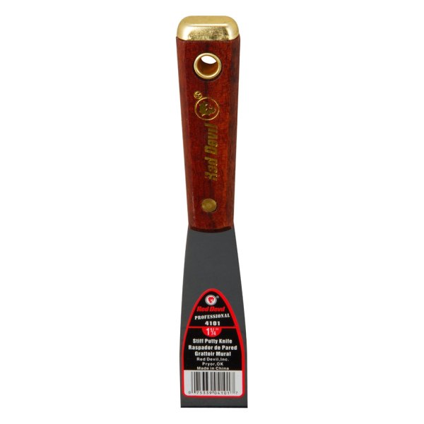 Red Devil Equipment® - 4100 Pro Series 1-1/4" Stiff Blade Steel Putty Knife