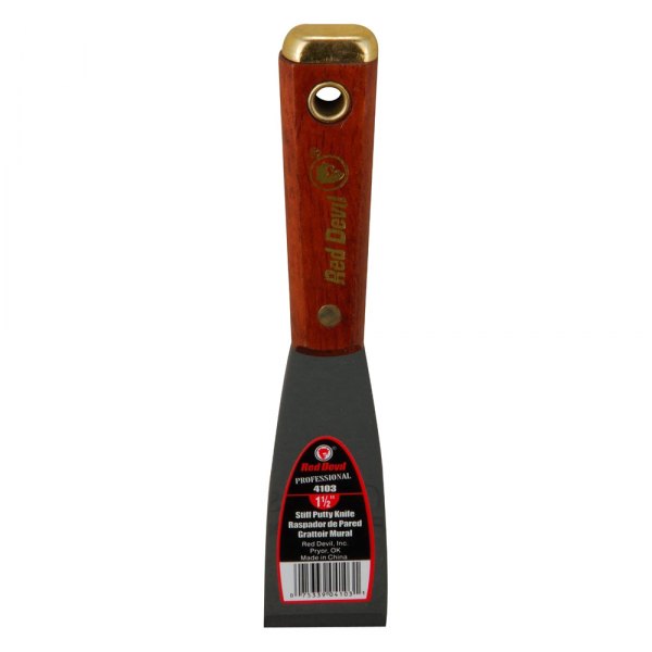 Red Devil Equipment® - 4100 Pro Series 1-1/2" Stiff Blade Steel Putty Knife