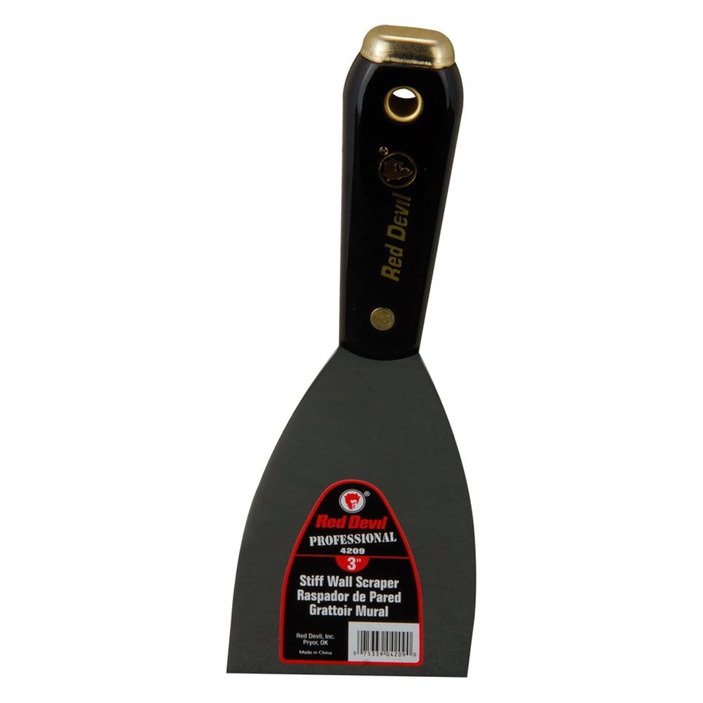 Red Devil Equipment® 4209 4200 Pro Series 3" Straight Stiff Blade