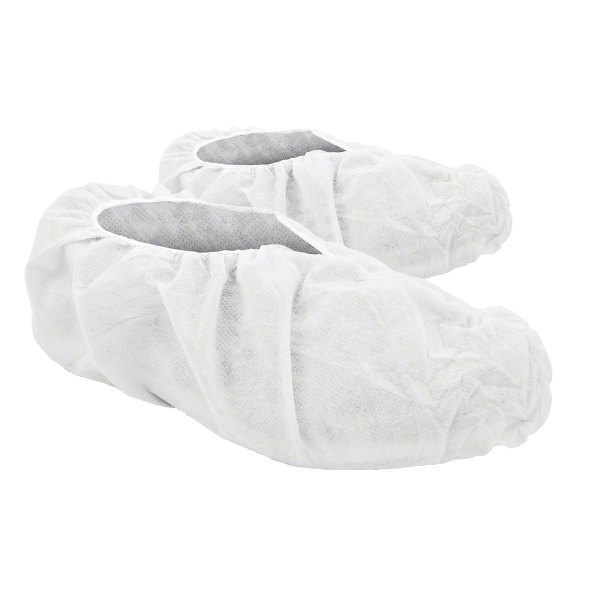 white canvas shoe protector