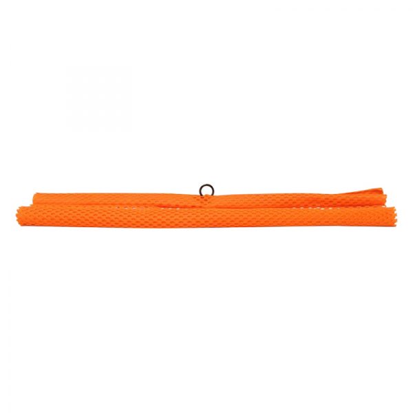 RoadPro® - 18" x 18" Orange Nylon Log Hauler's Mesh Flag with Sewn-In Metal Hanger