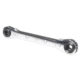 Robinair® - 1/4" x 3/16" and 3/8" x 5/16" 4-Point Straight Head Ratcheting Reversible Quad Box End Wrench
