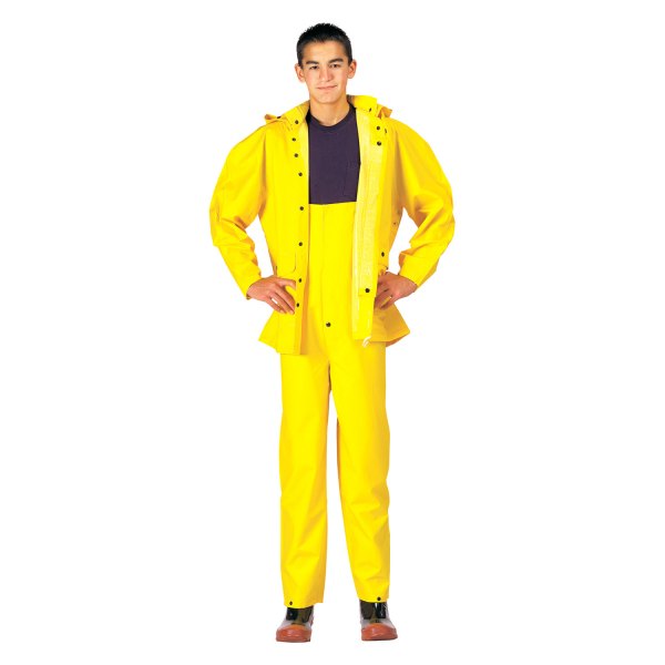 Rothco® - Deluxe™ Medium PVC/Polyester Yellow Heavyweigh Rain Suit