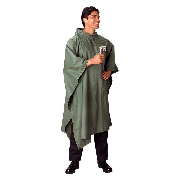 Rothco® - G.I. Type Military Waterproof Olive Drab Rip-Stop Poncho