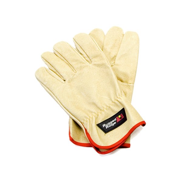 Rugged Ridge® - One Size Fits All Tan Leather Gloves 