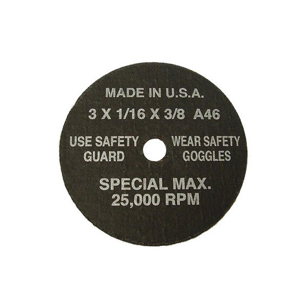 S&G Tool Aid® - 3" x 1/16" x 3/8" Aluminum Oxide Type 41 Cut-Off Wheel (50 Pieces)