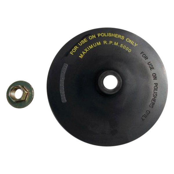 S&G Tool Aid® - 7" Rubber Hook-and-Loop Back-Up Pad with Hex Spindle Nut