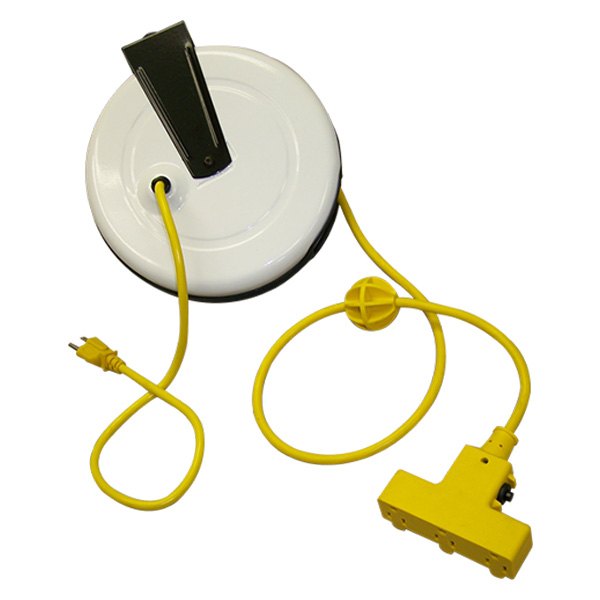 Saf-T-Lite® 2630-3000 - Yellow Power Supply Reel with 3 Outlets and Circuit  Breaker (30', 16 AWG) 