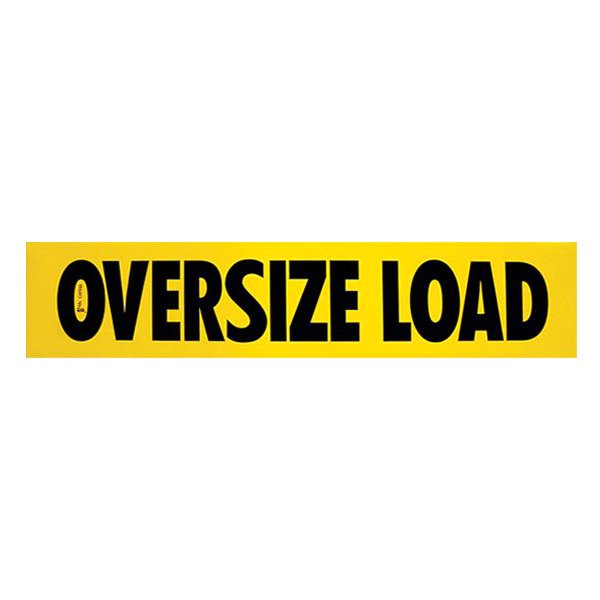 SafeTruck® - 84" x 18" Oversize Load Two Sided Print Non-reflective Wood Sign