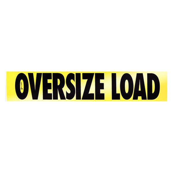 SafeTruck® - 60" x 12" Oversize Load Non-reflective Aluminum Sign