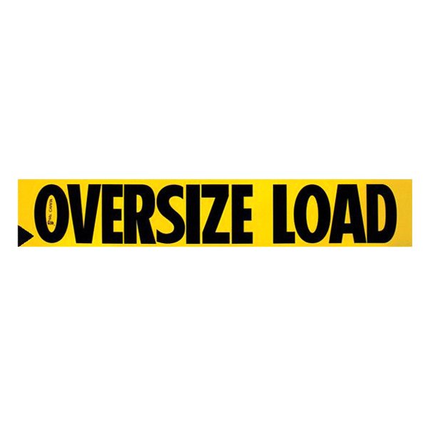 SafeTruck® - 72" x 12" Oversize Load Two Sided Print Non-reflective Wood Sign
