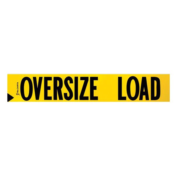 SafeTruck® - 60" x 10" Oversize Load Two Sided Print Non-reflective Wood Sign