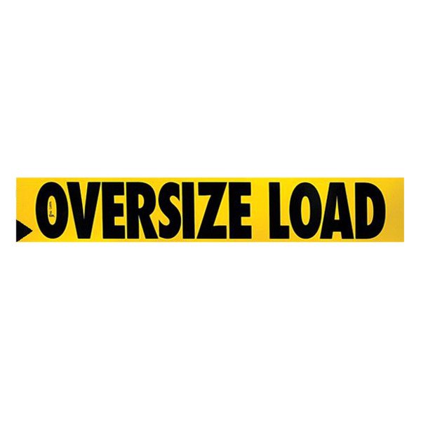 SafeTruck® - 60" x 12" Oversize Load Two Sided Print Non-reflective Wood Sign