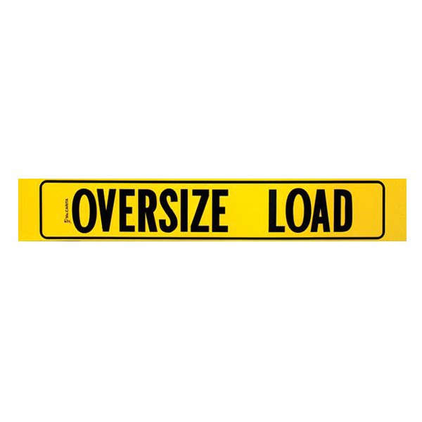SafeTruck® - 72" x 12" Oversize Load Non-reflective Wood Sign with Border