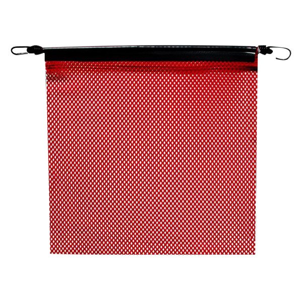 SafeTruck® - 18" x 18" Red Bungee Jersey Flag
