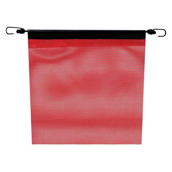 SafeTruck® - 18" x 18" Red Bungee Mesh Flag