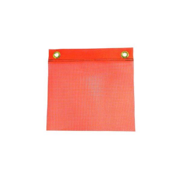 SafeTruck® - 24" x 24" Orange Fluorescent Grommet Mesh Flag