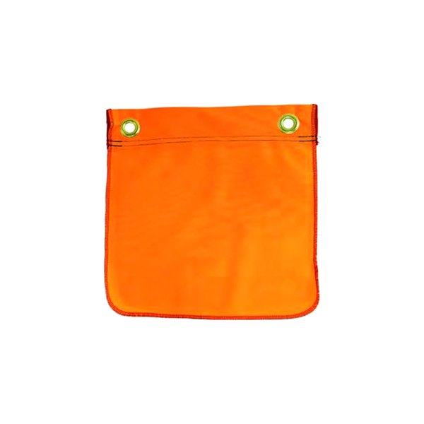 SafeTruck® - 12" x 12" Orange High Visibility Grommet Solid Flag