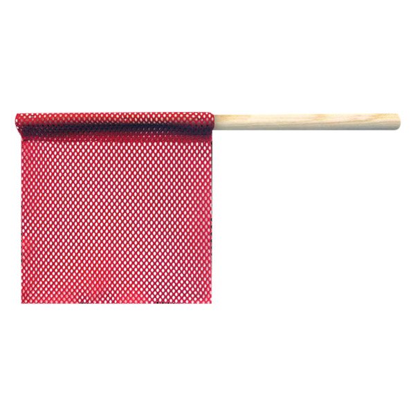 SafeTruck® - 18" x 18" Red Staff Jersey Flag
