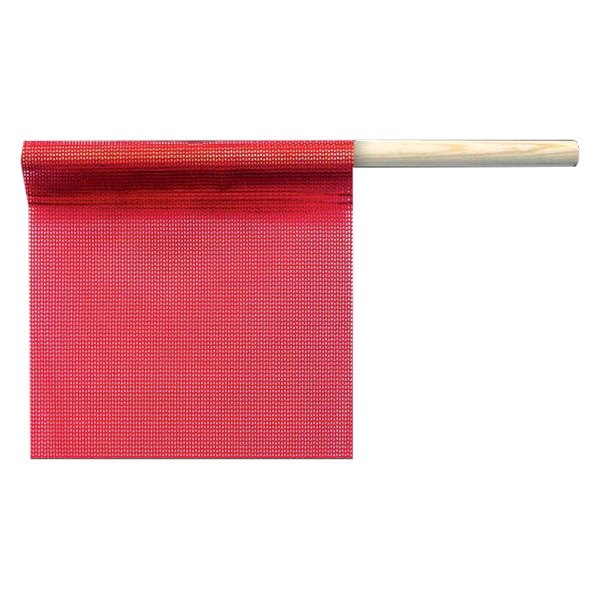 SafeTruck® - 16" x 16" Red Staff Mesh Flag