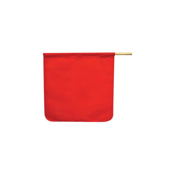 SafeTruck® - 24" x 24" Red Staff Mesh Flag