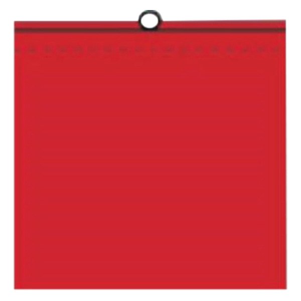 SafeTruck® - 12" x 12" Red Wire Loop Solid Flag