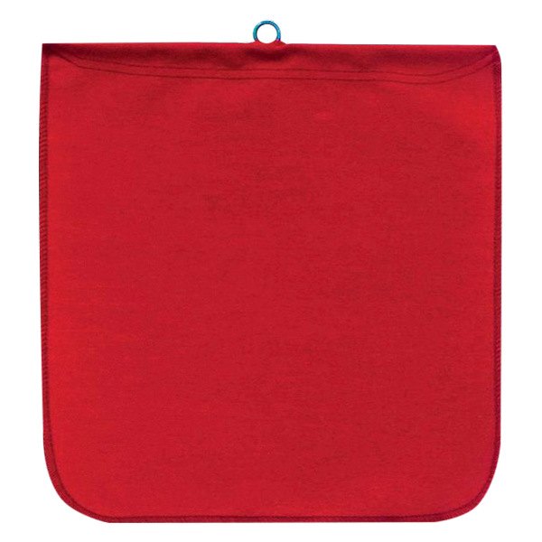SafeTruck® - 16" x 16" Red Wire Loop Solid Flag