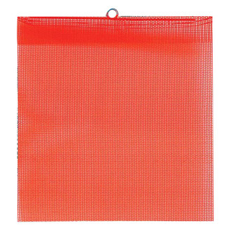 SafeTruck® FW400A - 12" x 12" Orange Fluorescent Wire Loop Mesh Flag