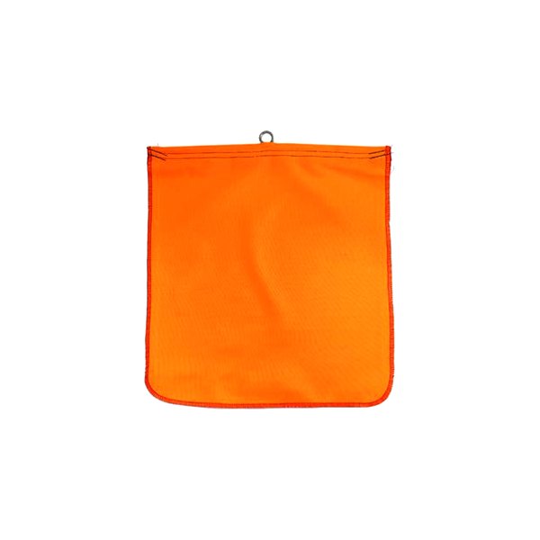 SafeTruck® - 12" x 12" Orange High Visibility Wire Loop Solid Flag