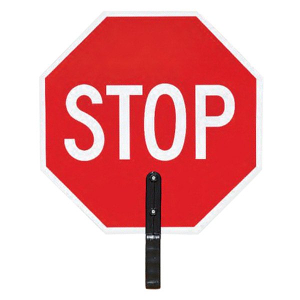 SafeTruck® - 18" Stop/Stop Red Paddle Sign