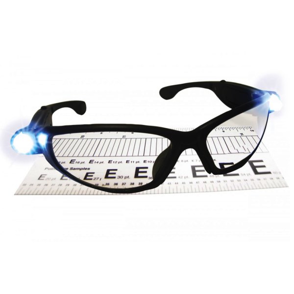 SAS Safety® - Lightcrafters™ LED Readers + 1.5 Diopter Anti-Fog Clear Safety Glasses