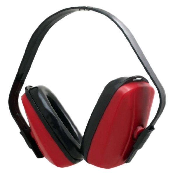 SAS Safety® - 23 dB Red/Black Over the Head Standard Earmuffs 