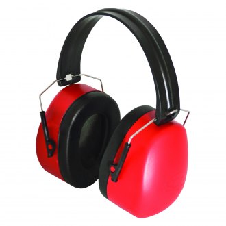 SAS Safety® - 30 dB Red/Black Over the Head Professional Foldable Earmuffs