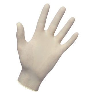 SAS Safety® - Dyna Grip™ Large Powder-Free White Latex Disposable Gloves