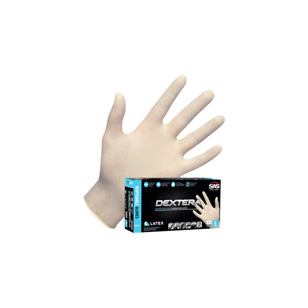 SAS Safety® - Dextera™ Small Powder-Free Latex Disposable Gloves