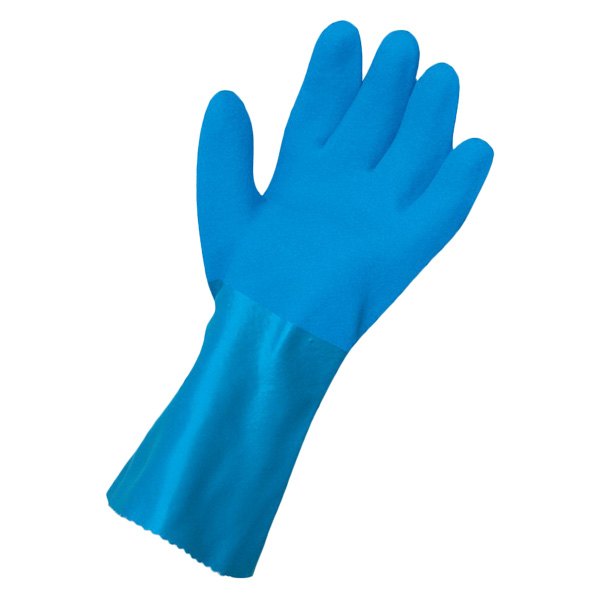 SAS Safety® - Medium Blue PVC Chemical Resistant Gloves 