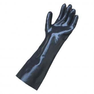 MCR Safety 5410XLE Chem-Tech Gloves, Waterproof, 20 Mil, Blue Neoprene Over  Yellow Latex, 12 Length. Size XL