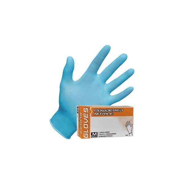 SAS Safety® - Large Powdered Nitrile Disposable Gloves