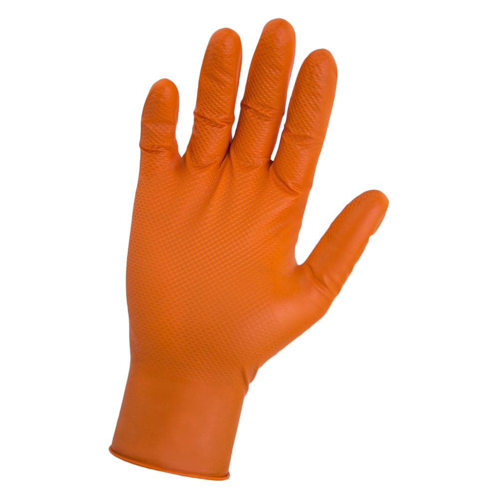 SAS Safety® 66574 - Astro Grip™ X-Large Powder-Free Orange Nitrile ...