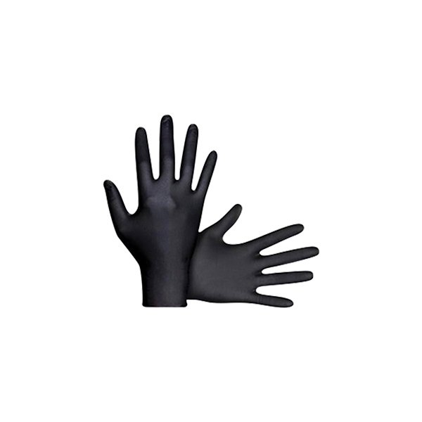 SAS Safety® - Derma-Tuff™ Small Heavy Duty Powder-Free Black Latex Disposable Gloves