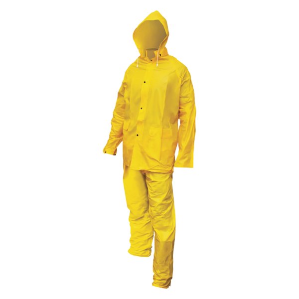 SAS Safety® - Medium PVC Yellow Lightweight Rain Suit
