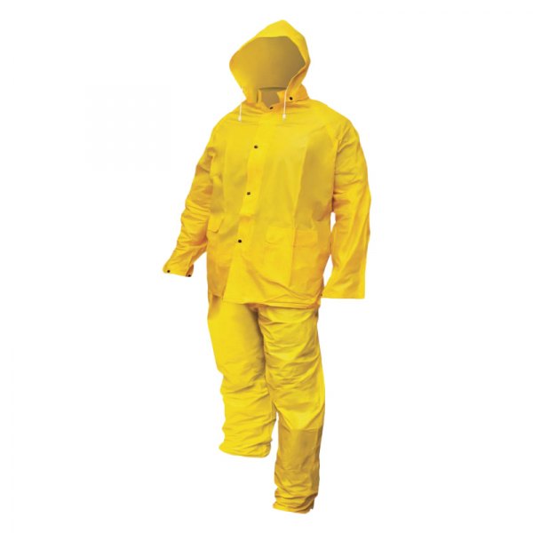 SAS Safety® - X-Large PVC Yellow Heavy-Duty Rain Suit