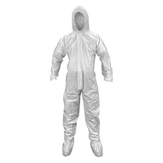 Nylon Spray Coverall with Hood COLAD WHITE Washable - Paint Spraying