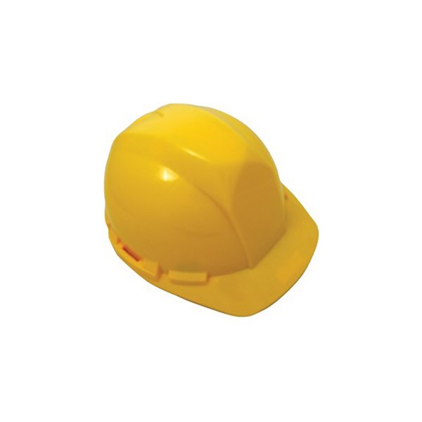 SAS Safety® - PVC Yellow Cap Style Hard Hat with 4 Point Pinlock Suspension