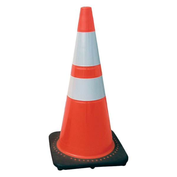 SAS Safety® - 28" Orange Fluorescent Traffic Cone with Reflective Bar