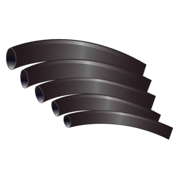 Seachoice® - 3" x 1/8" to 1/2" 3:1 Polyolefin Black Flexible Heat Shrink Tubing Set with Adhesive Coating