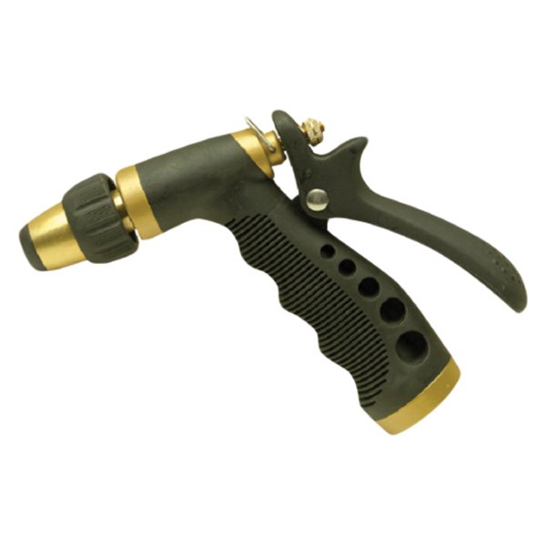 Seachoice® - Adjustable 5-1/2" Watering Brass Nozzle Pistol Grip Nozzle with Rear Trigger